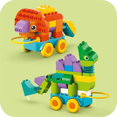 Конструктор LEGO DUPLO Town Динозаври на колесах 3 в 1, 108 деталей (10451) - фото 9