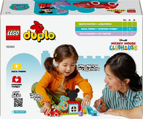 Конструктор LEGO DUPLO Disney Микки Маус Клубный дом и автомобиль 27 деталей (10454) - фото 3