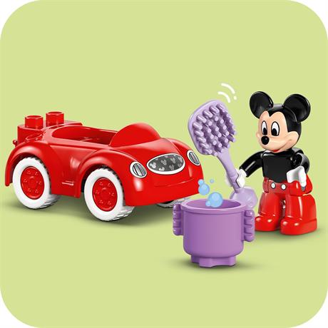 Конструктор LEGO DUPLO Disney Микки Маус Клубный дом и автомобиль 27 деталей (10454) - фото 5