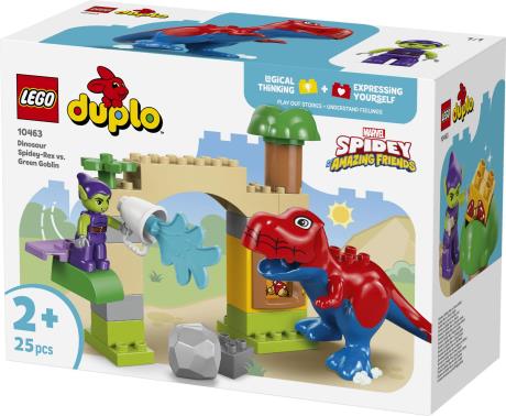 Конструктор LEGO DUPLO Disney Динозавр Spidey-Rex проти Зеленого Гобліна 25 Деталей  (10463) - фото 11