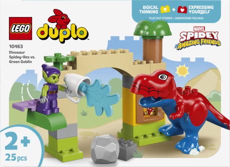 Конструктор LEGO DUPLO Disney Динозавр Spidey-Rex проти Зеленого Гобліна 25 Деталей  (10463) - фото 11