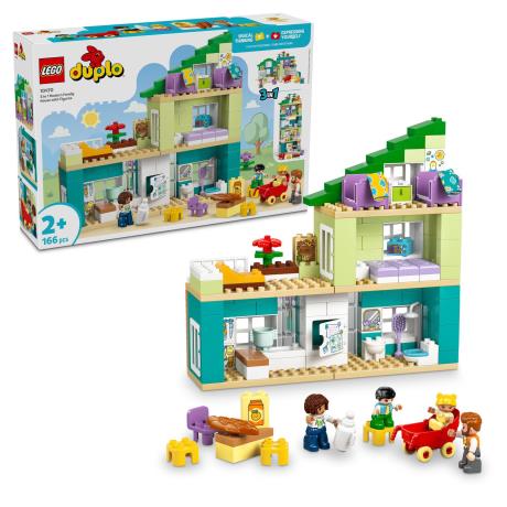 Конструктор LEGO DUPLO Town 3-в-1 Сучасний родинний будинок із фігурками 166 Деталей ( 10470 ) - фото 2