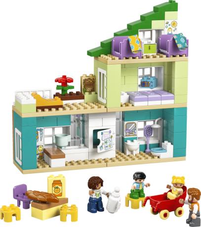 Конструктор LEGO DUPLO Town 3-в-1 Сучасний родинний будинок із фігурками 166 Деталей ( 10470 ) - фото 2