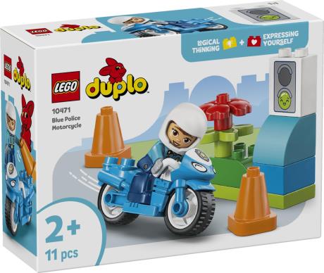 Конструктор LEGO DUPLO Town Синий полицейский мотоцикл 11 Деталей  ( 10471 ) - фото 2