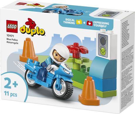Конструктор LEGO DUPLO Town Синий полицейский мотоцикл 11 Деталей  ( 10471 ) - фото 2