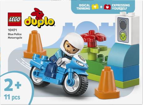Конструктор LEGO DUPLO Town Синий полицейский мотоцикл 11 Деталей  ( 10471 ) - фото 2