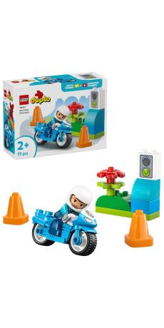 Конструктор LEGO DUPLO Town Синий полицейский мотоцикл 11 Деталей  ( 10471 ) - фото 2