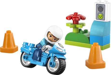 Конструктор LEGO DUPLO Town Синий полицейский мотоцикл 11 Деталей  ( 10471 ) - фото 2