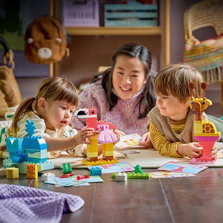 Конструктор LEGO® DUPLO® Игра по строительству животных Учебная игрушка, 94 детали (10472) - фото 3