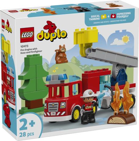 Конструктор LEGO DUPLO Town Пожежна машина зі шлангом і пожежником 28 Деталей (10473) - фото 1