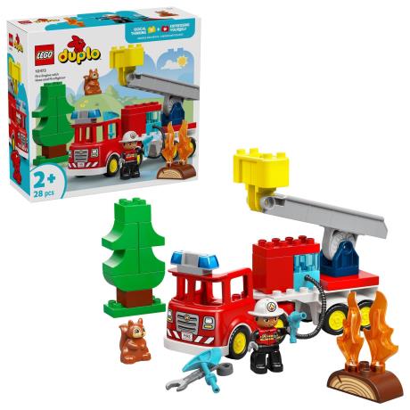 Конструктор LEGO DUPLO Town Пожежна машина зі шлангом і пожежником 28 Деталей (10473) - фото 1