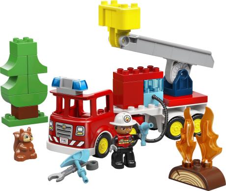 Конструктор LEGO DUPLO Town Пожежна машина зі шлангом і пожежником 28 Деталей (10473) - фото 1