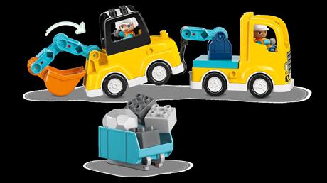 Конструктор LEGO DUPLO Town 3-в-1 Строительная техника 22 Детали (10475) - фото 12