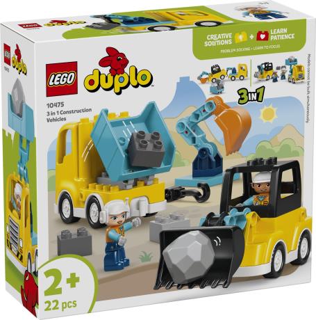 Конструктор LEGO DUPLO Town 3-в-1 Строительная техника 22 Детали (10475) - фото 12