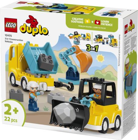 Конструктор LEGO DUPLO Town 3-в-1 Строительная техника 22 Детали (10475) - фото 12