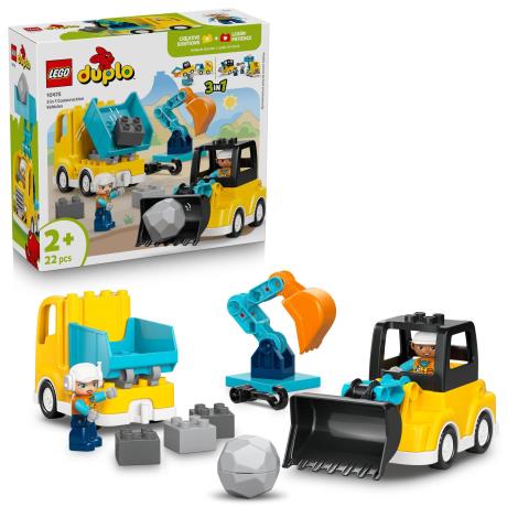 Конструктор LEGO DUPLO Town 3-в-1 Строительная техника 22 Детали (10475) - фото 12