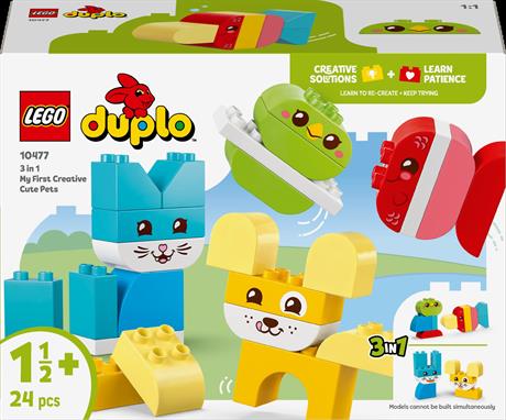 Конструктор LEGO DUPLO My First Чарівні творчі домашні улюбленці 3 в 1 24 Деталі ( 10477 ) - фото 0