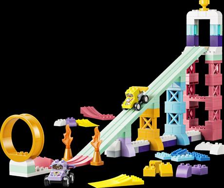 Конструктор LEGO® DUPLO® Город 3 в 1 Интересные горки и трамплины с автомобилями, 111 деталей (10478) - фото 8