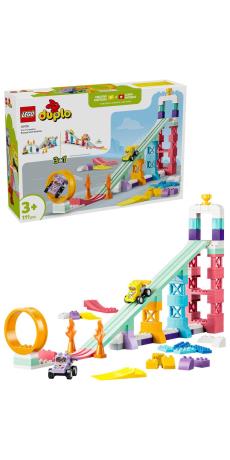 Конструктор LEGO® DUPLO® Місто 3 в 1 Цікаві гірки та трампліни з автомобілями, 111 деталей (10478) - фото 10