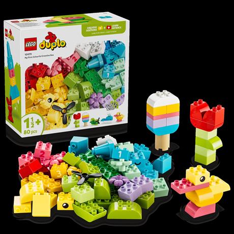 Конструктор LEGO® DUPLO® Classic Коробка кубиков для ярких творческих сборников Игрушка для концентрации, 80 деталей (10479) - фото 1