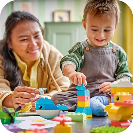 Конструктор LEGO® DUPLO® Classic Коробка кубиков для ярких творческих сборников Игрушка для концентрации, 80 деталей (10479) - фото 2