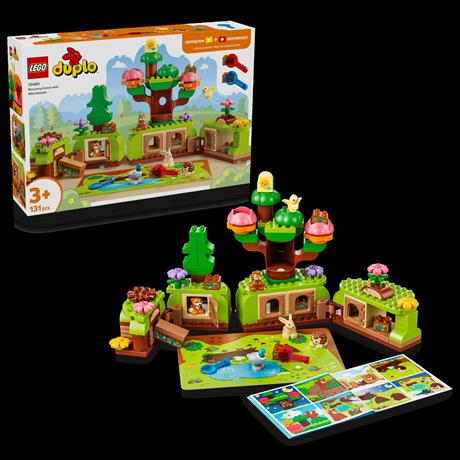 Конструктор LEGO® DUPLO® Лес открытий с дикими животными, 131 деталь (10480) - фото 3