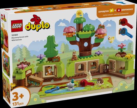 Конструктор LEGO® DUPLO® Лес открытий с дикими животными, 131 деталь (10480) - фото 0