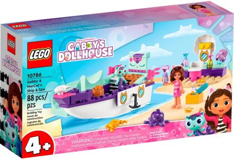 Конструктор LEGO Gabby's Dollhouse Корабель і спа Ґаббі й Нявки 88 деталей (10786) - фото 0