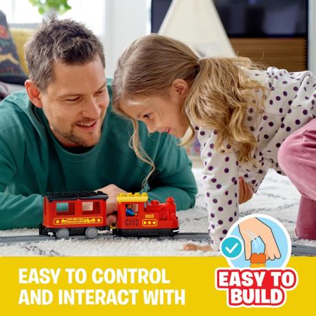 Конструктор LEGO DUPLO Town Потяг на паровій тязі 59 деталей (10874) - фото 0