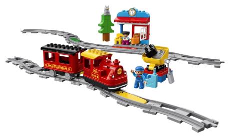 Конструктор LEGO DUPLO Town Потяг на паровій тязі 59 деталей (10874) - фото 0