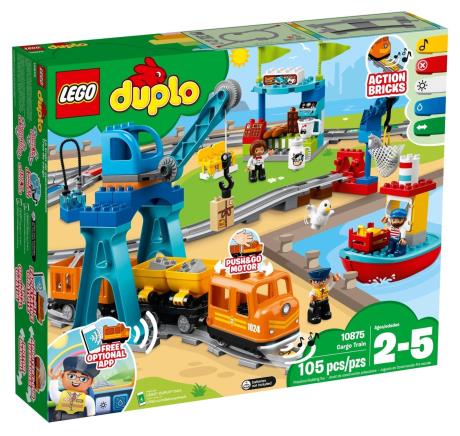 Конструктор LEGO DUPLO Trains Вантажний потяг 105 деталей (10875) - фото 0