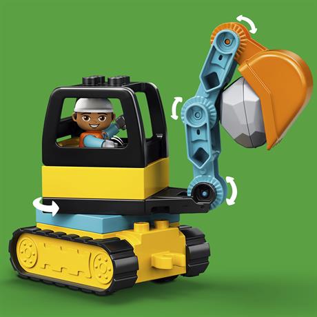 Конструктор LEGO DUPLO Вантажівка та гусеничний екскаватор 20 деталей (10931) - фото 8