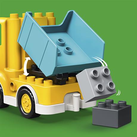 Конструктор LEGO DUPLO Грузовик и гусеничный экскаватор 20 деталей (10931) - фото 9