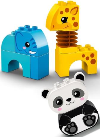 Конструктор LEGO DUPLO Creative Play Поїзд із тваринами 15 деталей (10955) - фото 0
