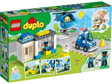 Конструктор LEGO DUPLO Rescue Поліцейська дільниця та гелікоптер 40 деталей (10959) - фото 10