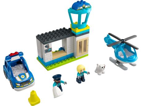 Конструктор LEGO DUPLO Rescue Поліцейська дільниця та гелікоптер 40 деталей (10959) - фото 2