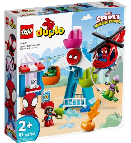 Конструктор LEGO DUPLO Super Heroes Людина-павук і друзі Пригоди на ярмарку 41 деталь (10963) - фото 0