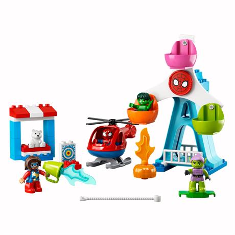 Конструктор LEGO DUPLO Super Heroes Человек-паук и друзья Приключения на ярмарке 41 деталь (10963) - фото 4