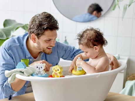 Конструктор LEGO DUPLO My First Веселе купання Плаваючий поїзд із тваринками 14 деталей (10965) - фото 0