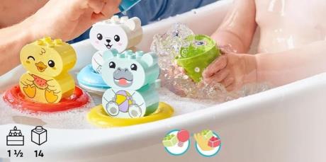 Конструктор LEGO DUPLO My First Веселе купання Плаваючий поїзд із тваринками 14 деталей (10965) - фото 0