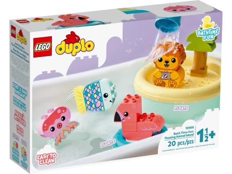 Конструктор LEGO DUPLO My First Пригоди у ванній Плаваючий острів із тваринками 20 деталей (10966) - фото 0