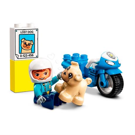 Конструктор LEGO DUPLO Rescue Поліцейський мотоцикл 5 деталей (10967) - фото 1