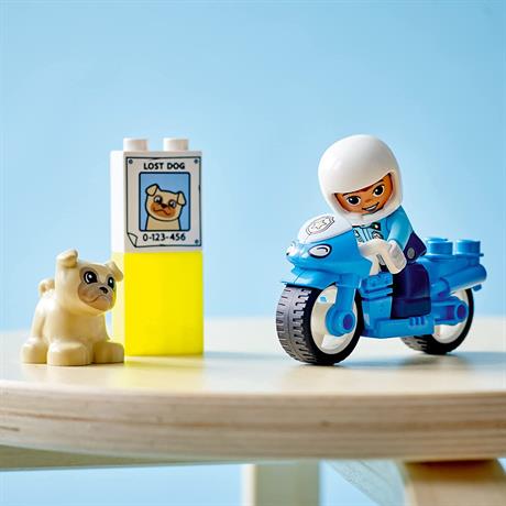 Конструктор LEGO DUPLO Rescue Полицейский мотоцикл 5 деталей (10967) - фото 3