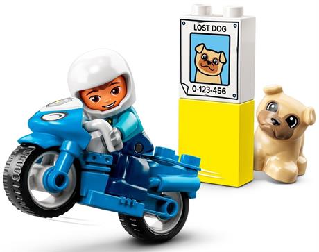 Конструктор LEGO DUPLO Rescue Поліцейський мотоцикл 5 деталей (10967) - фото 0
