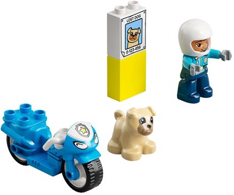 Конструктор LEGO DUPLO Rescue Поліцейський мотоцикл 5 деталей (10967) - фото 0