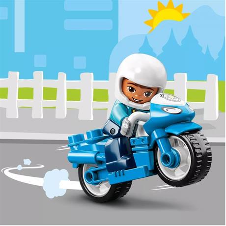 Конструктор LEGO DUPLO Rescue Поліцейський мотоцикл 5 деталей (10967) - фото 0