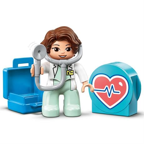 Конструктор LEGO DUPLO Rescue Візит до лікаря 34 деталі (10968) - фото 4