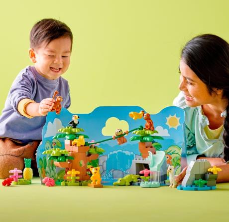 Конструктор LEGO DUPLO Animals Дикі тварини Південної Америки 71 деталь (10973) - фото 0