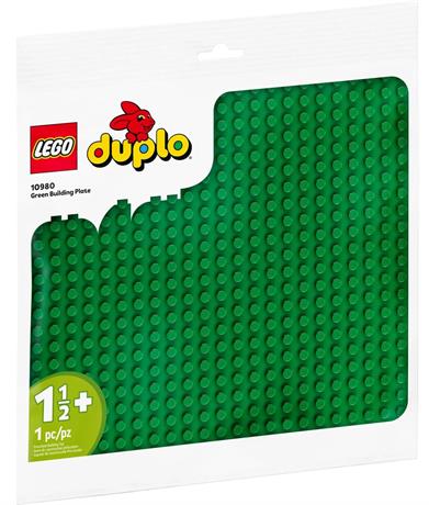 Конструктор LEGO DUPLO Зелена будівельна пластина 1 деталь (10980) - фото 0