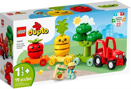 Конструктор LEGO DUPLO My First Трактор для выращивания фруктов и овощей 19 деталей (10982) - фото 0